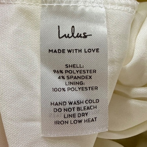 Lulus Maxi Dress Women XL White NWT Halter Neck Sleeveless Bridal - Picture 4 of 5